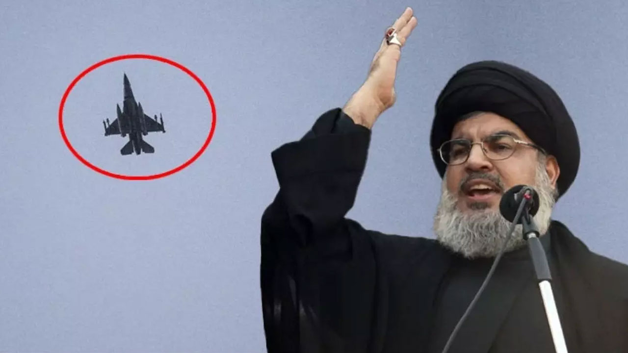 İsrail savaş uçakları Nasrallah’ın konuştuğu esnada Beyrut’ta ses hızını aştı