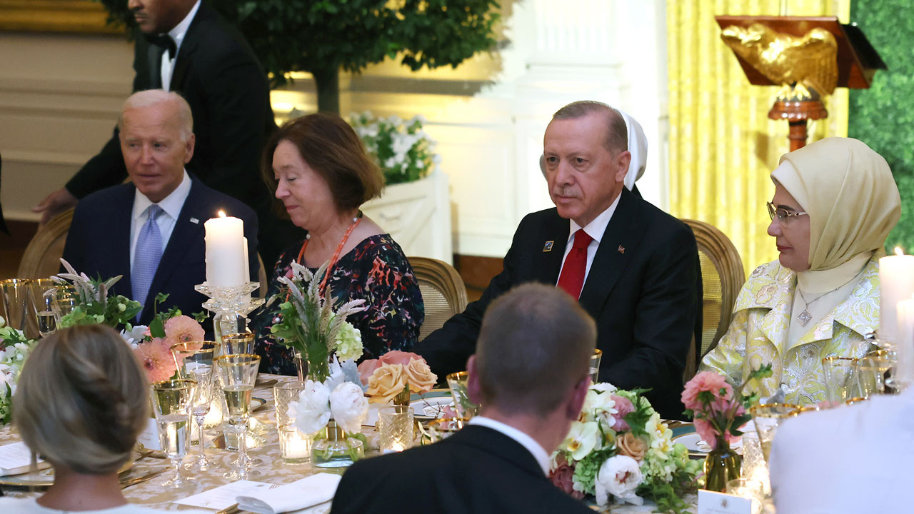 Erdoğan, ABD Başkanı Biden'ın akşam yemeğine katıldı