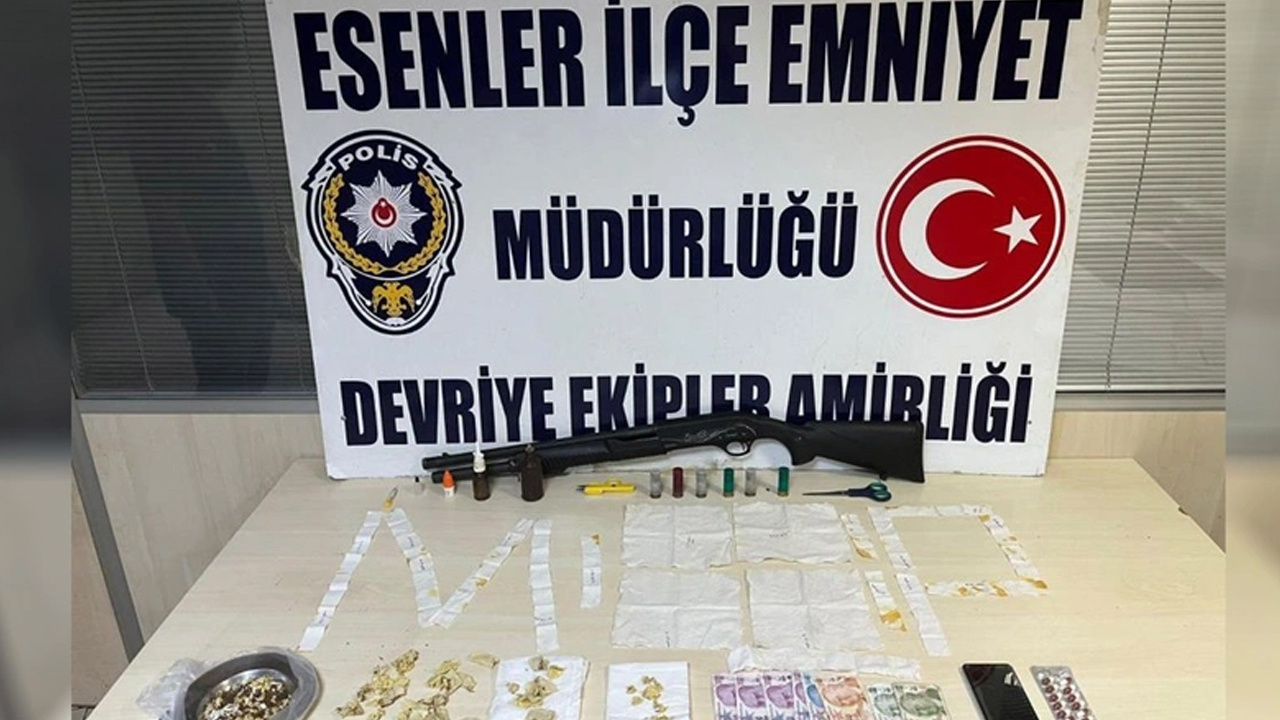 Uyuşturucu operasyonunda polise pompalı tüfek doğrultan şüpheli azılı çıktı