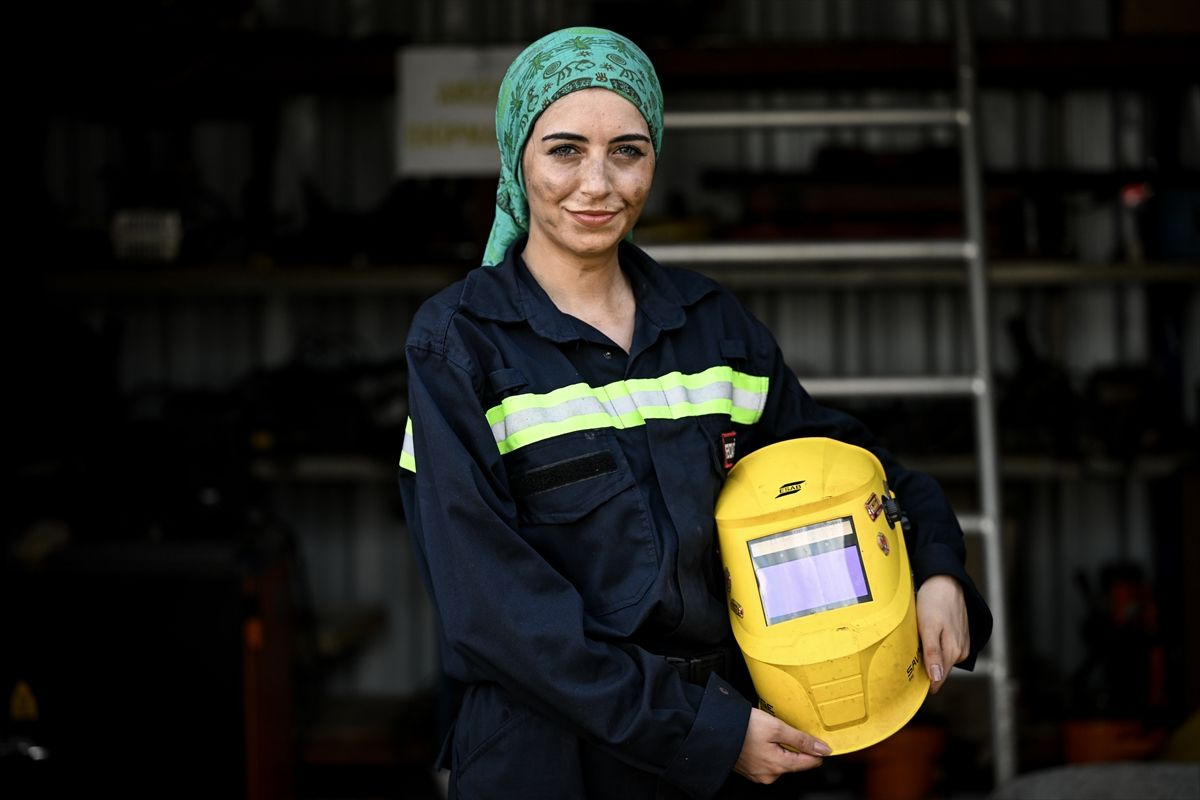 Kaynak ustası kadın, atölye kurup mesleğine daha çok kadın kazandırmak istiyor