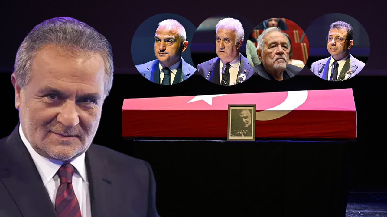 Kenan Işık'a veda! Atatürk Kültür Merkezi'nde düzenlendi, tabutun başındaki o kişi merak edildi...