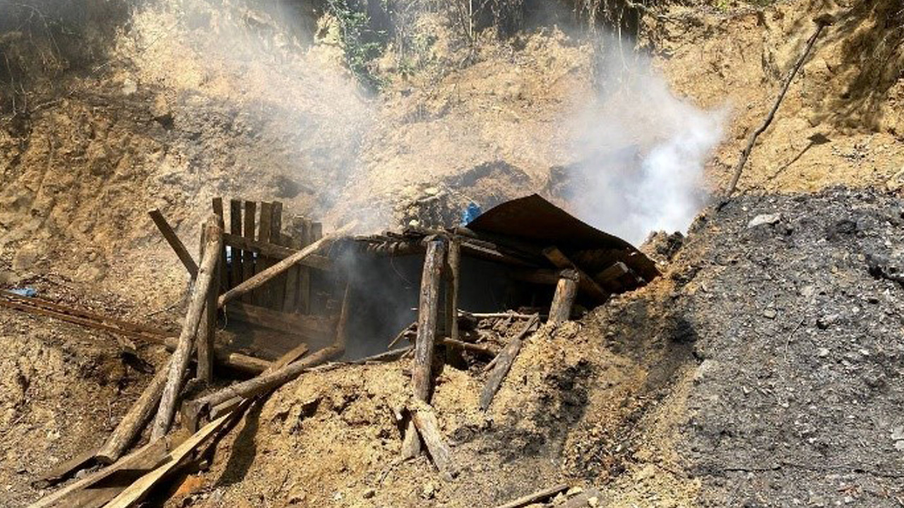 Zonguldak'ta ruhsatsız işletilen 4 maden ocağı imha edildi