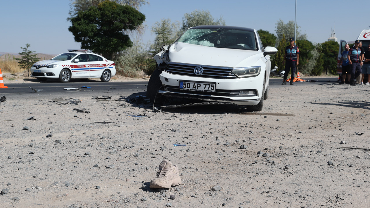 Nevşehir'de korkunç kaza! Motosiklet sürücüsü hayatını kaybetti