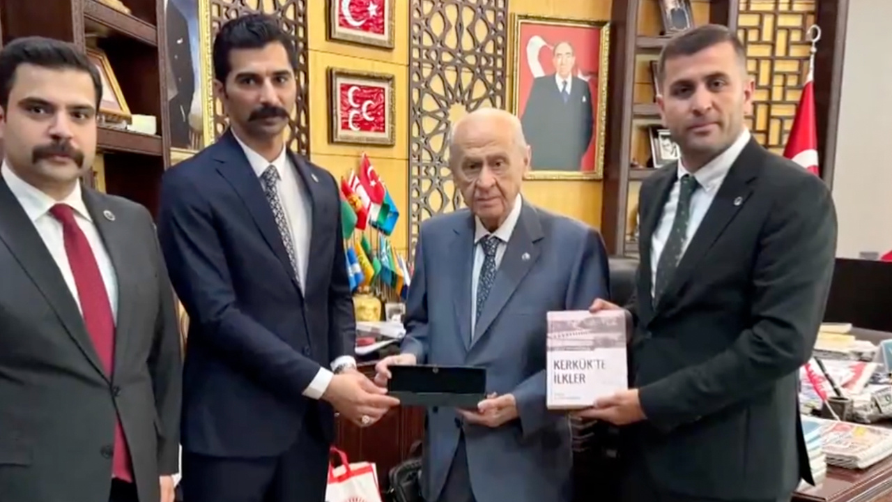 MHP lideri Bahçeli'ye anlamlı ziyaret