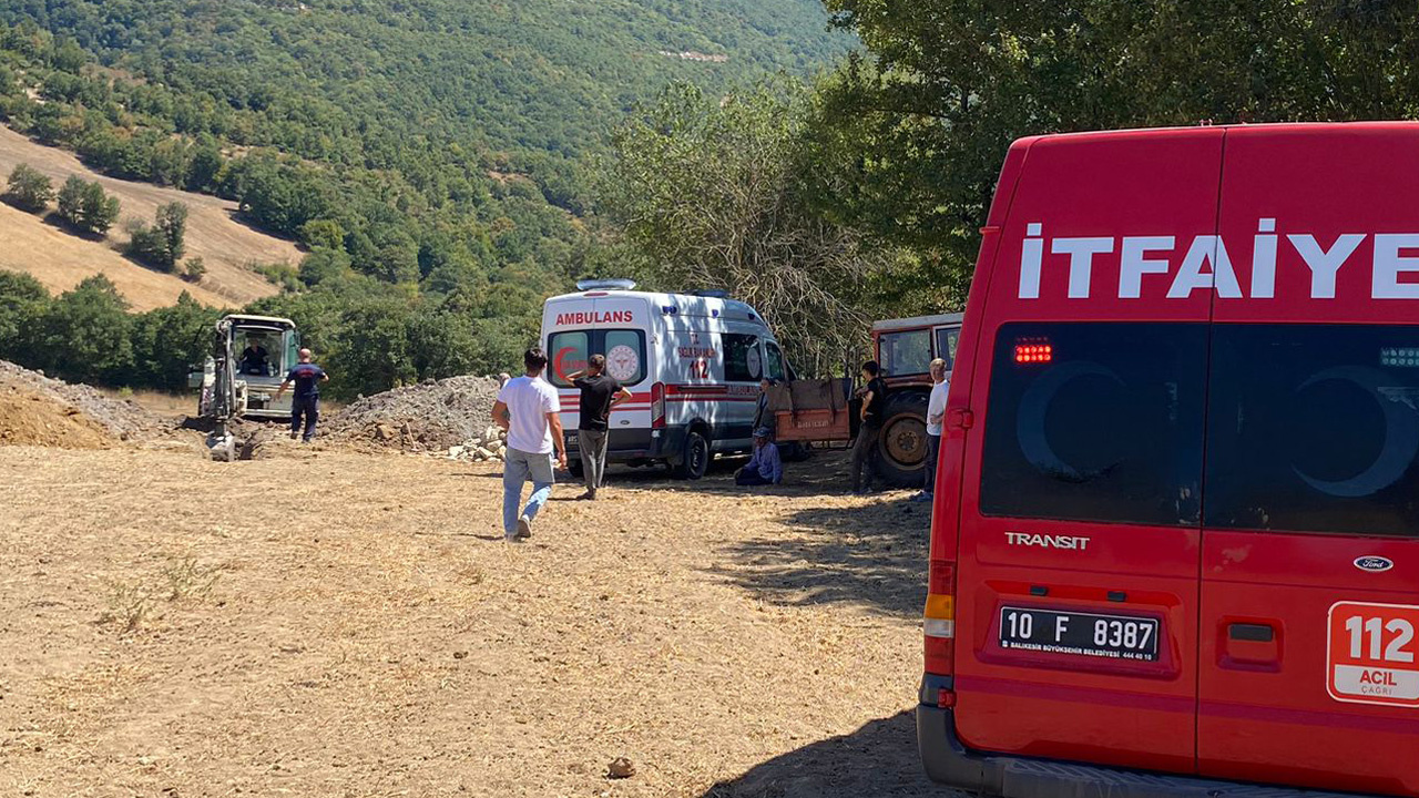 Balıkesir'de tarladaki su kuyusu kazısında toprak altında kalan çiftçi öldü