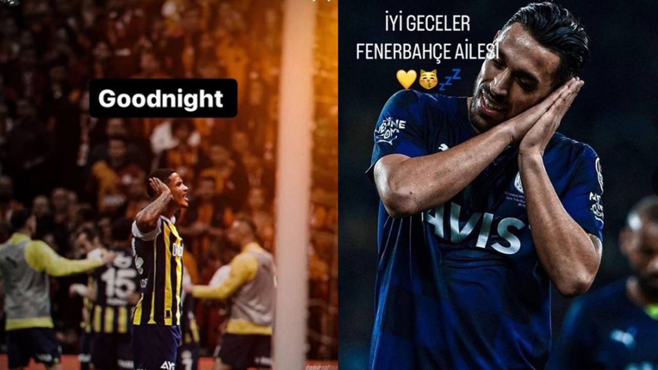 Fenerbahçeli futbolculardan Galatasaray'a olay gönderme!