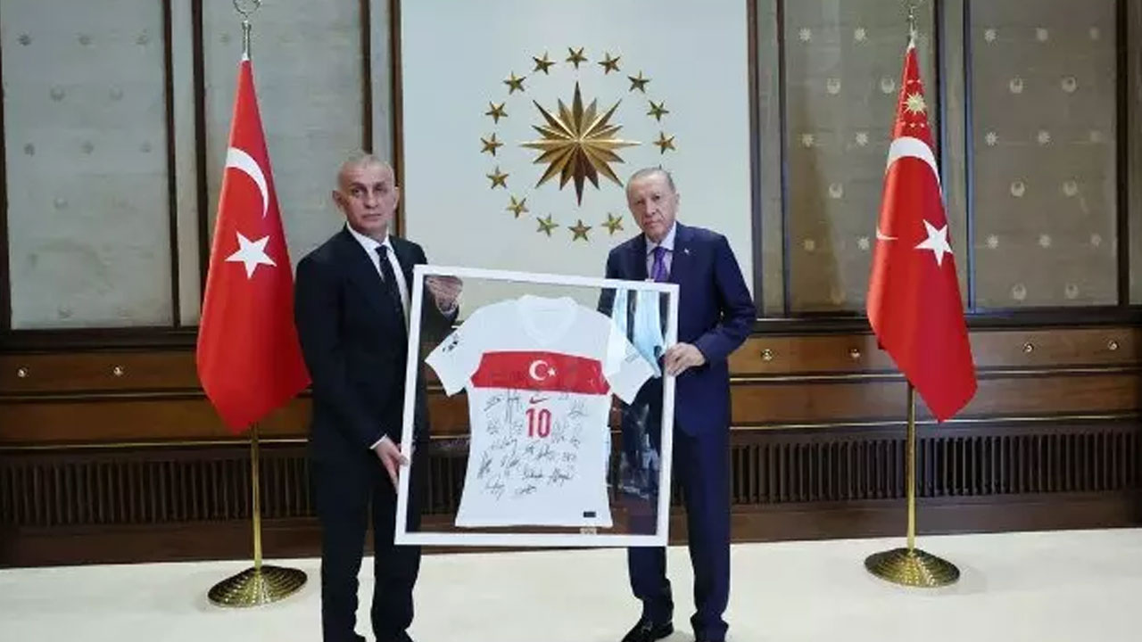 TFF Başkanı Hacıosmanoğlu'ndan Cumhurbaşkanı Erdoğan'a ziyaret