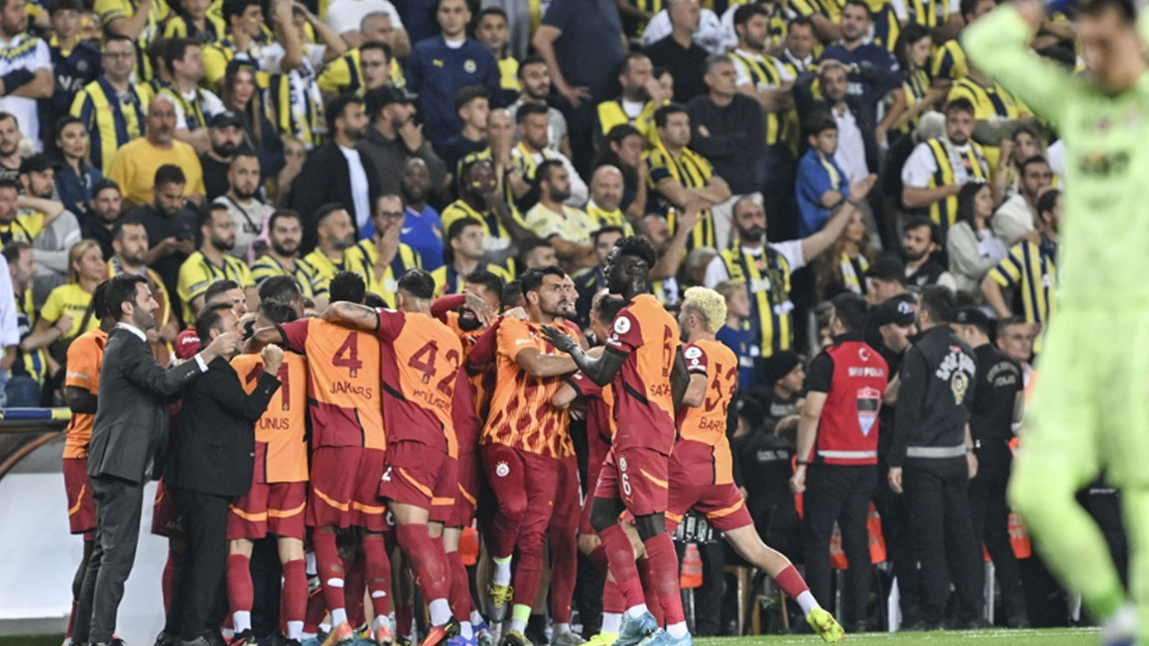 Galatasaray deplasmanda Fenerbahçe'yi 3-1 mağlup etti