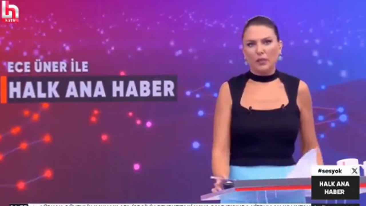 Halk TV Ana Haber sunucusu Ece Üner çuvalladı işin aslı ortaya çıktı