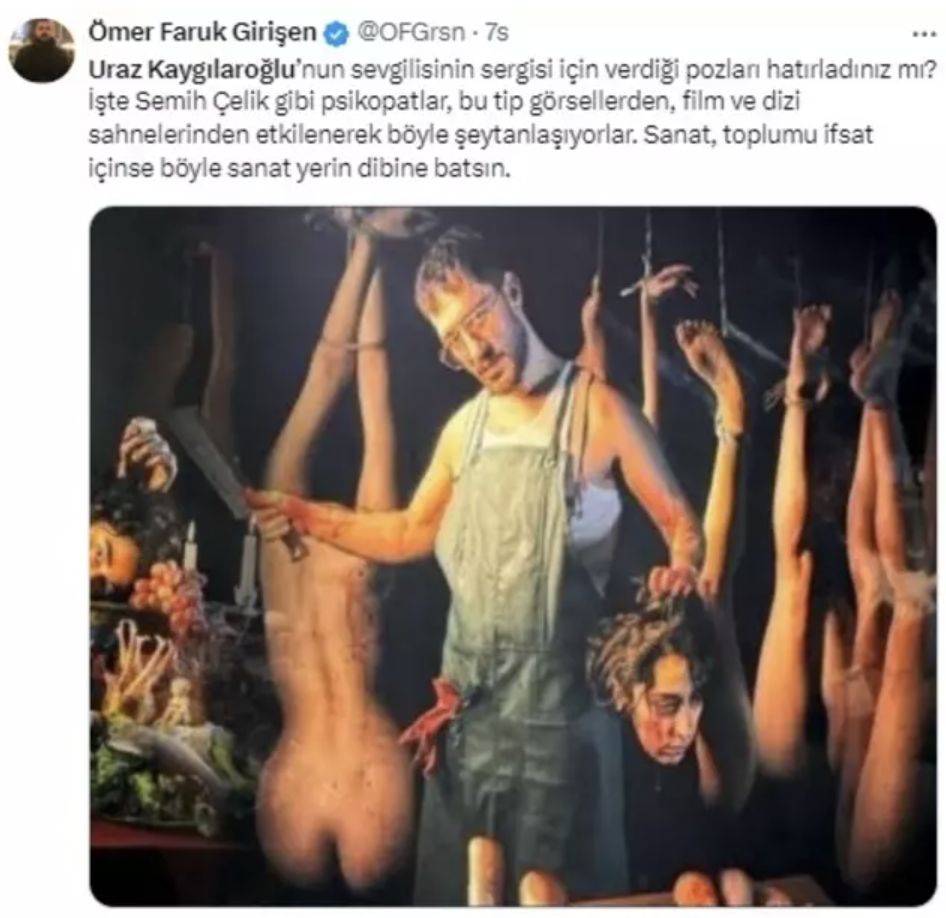 Surlardaki vahşet sonrası oyuncu Uraz Kaygılaroğlu gündemde! Verdiği pozlar olay oldu