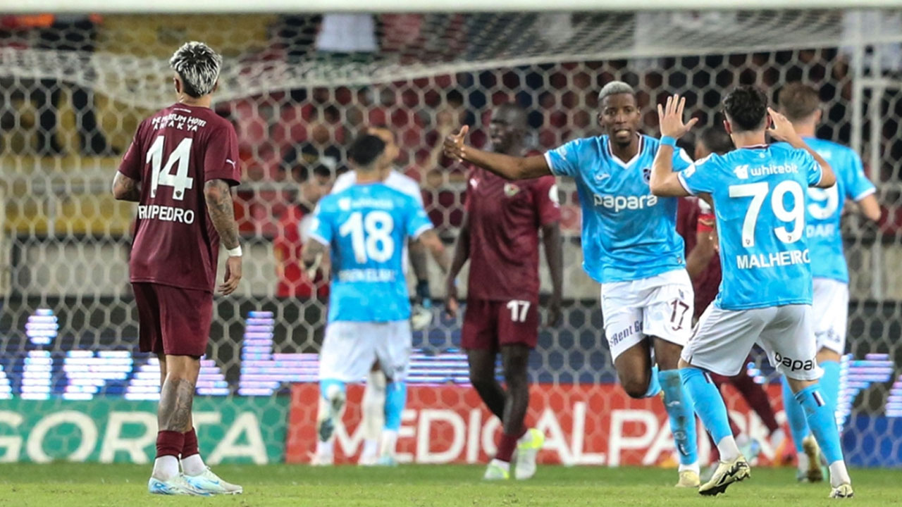 Trabzonspor deplasmanda Hatayspor ile 1-1 berabere kaldı