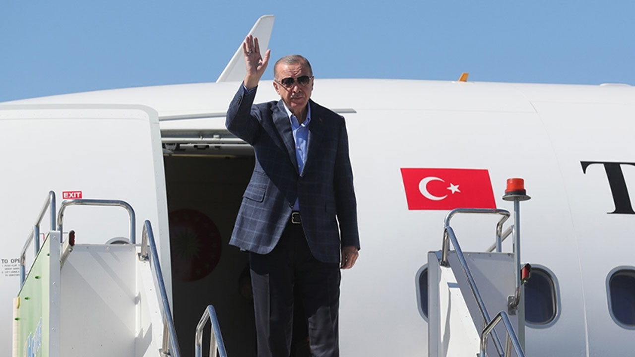 Cumhurbaşkanı Erdoğan Kırgızistan'a gitti