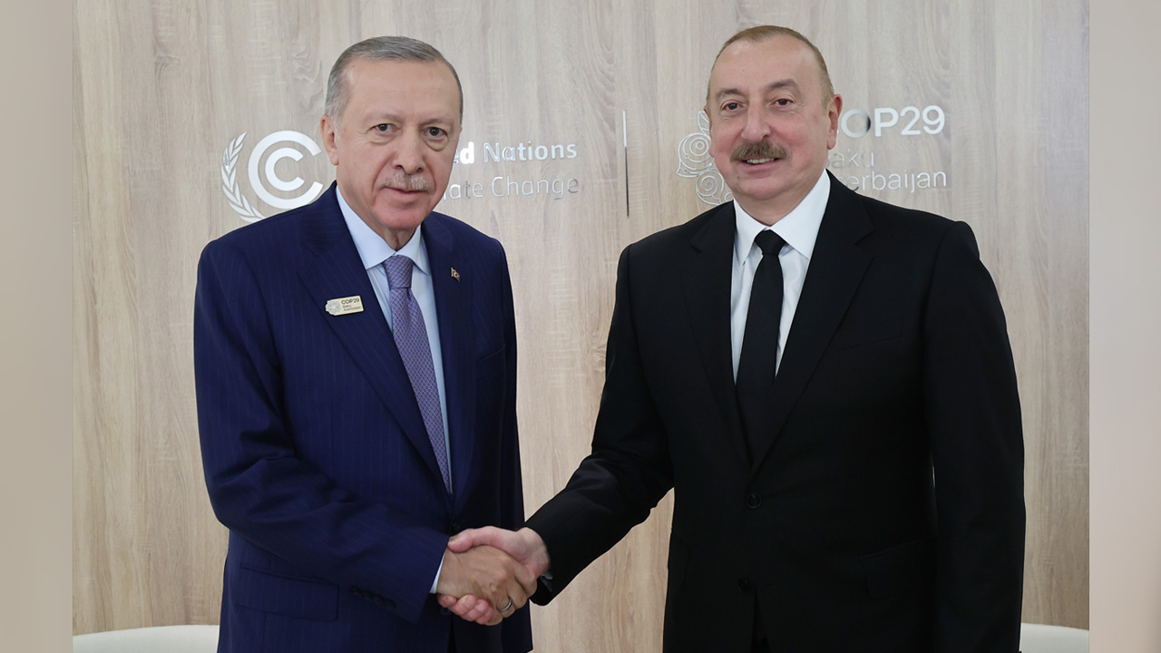 Cumhurbaşkanı Erdoğan, Azerbaycan Cumhurbaşkanı Aliyev ile görüştü