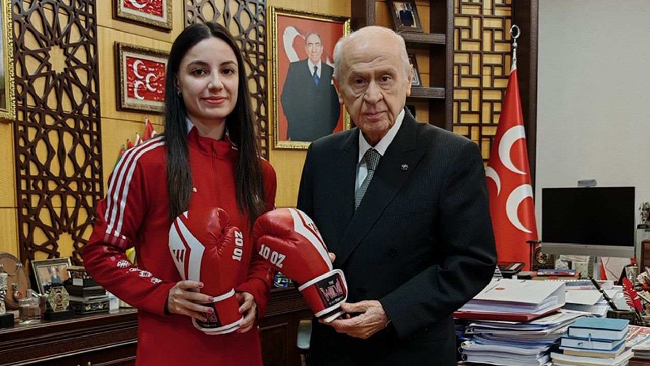 MHP Genel Başkanı Devlet Bahçeli, Aybüke Kılınç'ı kabul etti