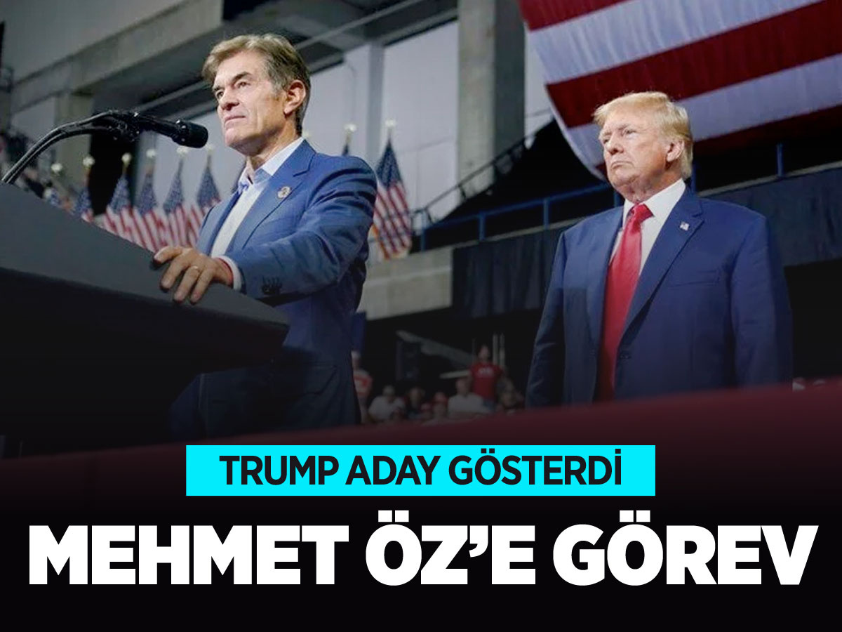 Donald Trump Dr. Mehmet Öz'ü o bölüme aday gösterdi