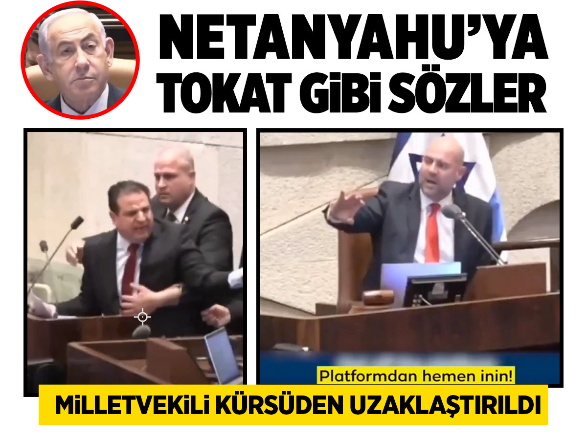 Netanyahu'ya tokat gibi sözler! İsrail Meclisi üyesi 'seri katil' dedi, kürsüden uzaklaştırıldı