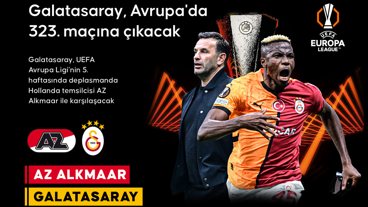 AZ Alkmaar-Galatasaray maçı saat kaçta, hangi kanalda? Muhtemel 11'ler...