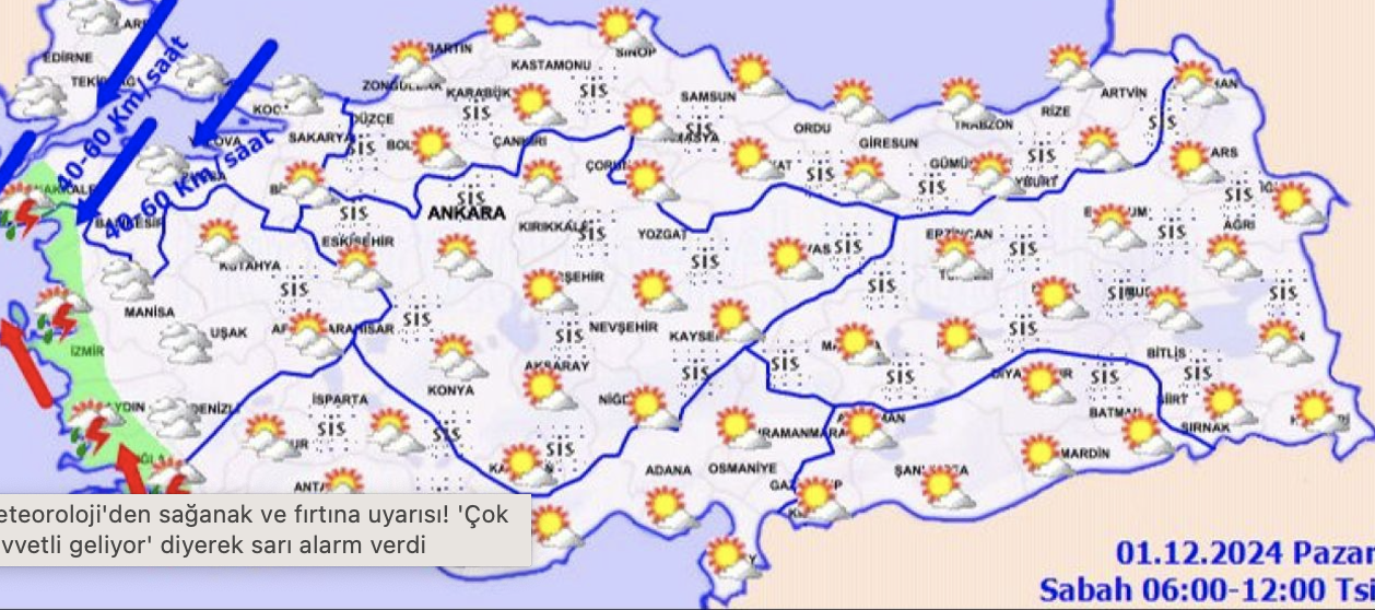 Ege'de sağanak Marmara'da fırtına! Meteorolojiden sarı alarm!