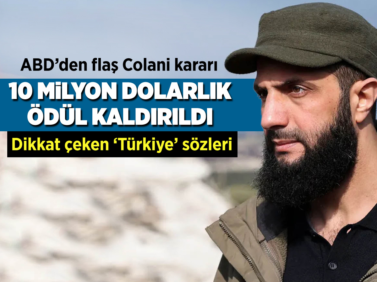 ABD, Colani'nin başına koyduğu 10 milyon dolarlık ödülü kaldırdı