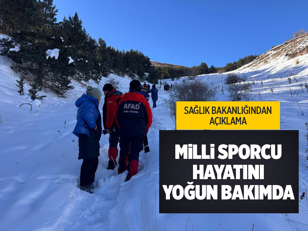 Erzurum'da sporcuların üzerine çığ düştü milli sporcu yoğun bakımda