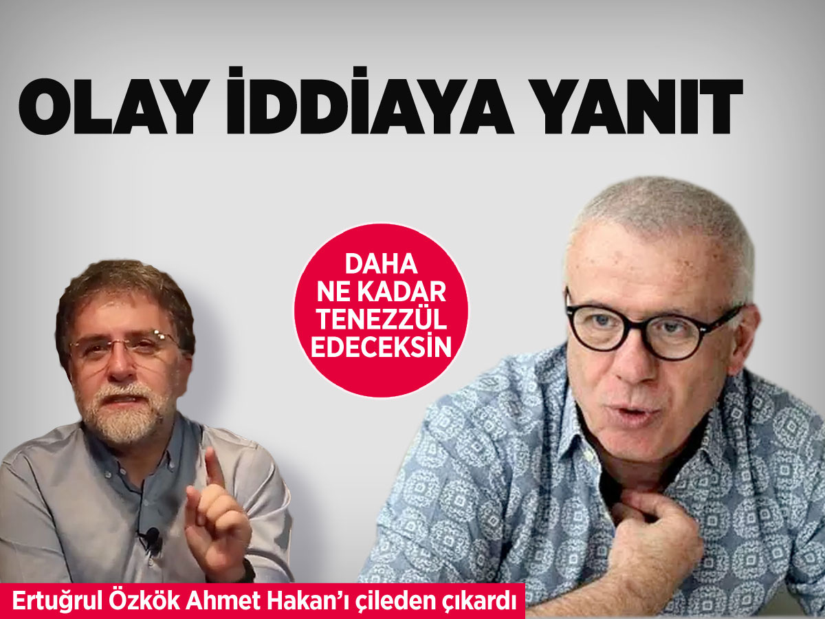 Ahmet Hakan'dan Ertuğrul Özkök'ün olay iddiasına tepki: Daha ne kadar tenezzül edeceksin buna