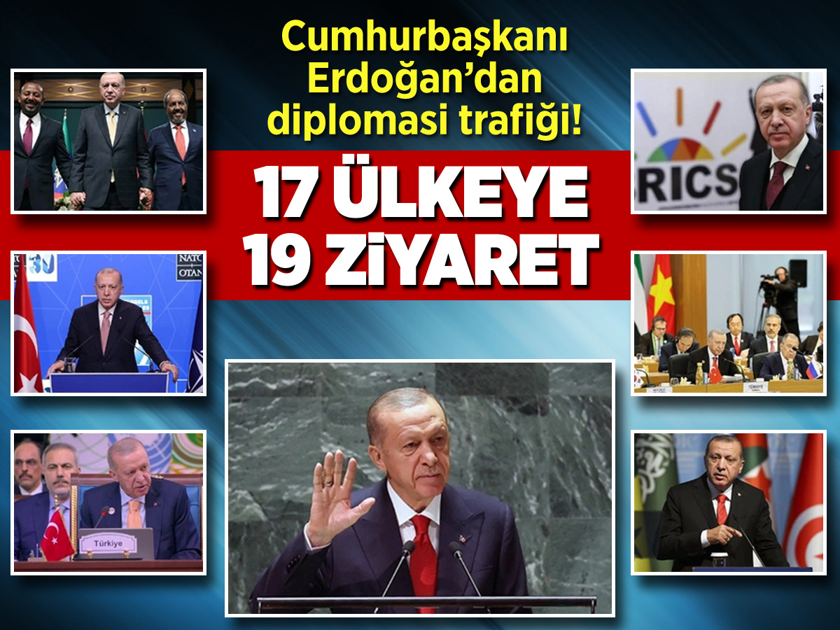 Cumhurbaşkanı Erdoğan'dan 2024'te diplomasi trafiği!