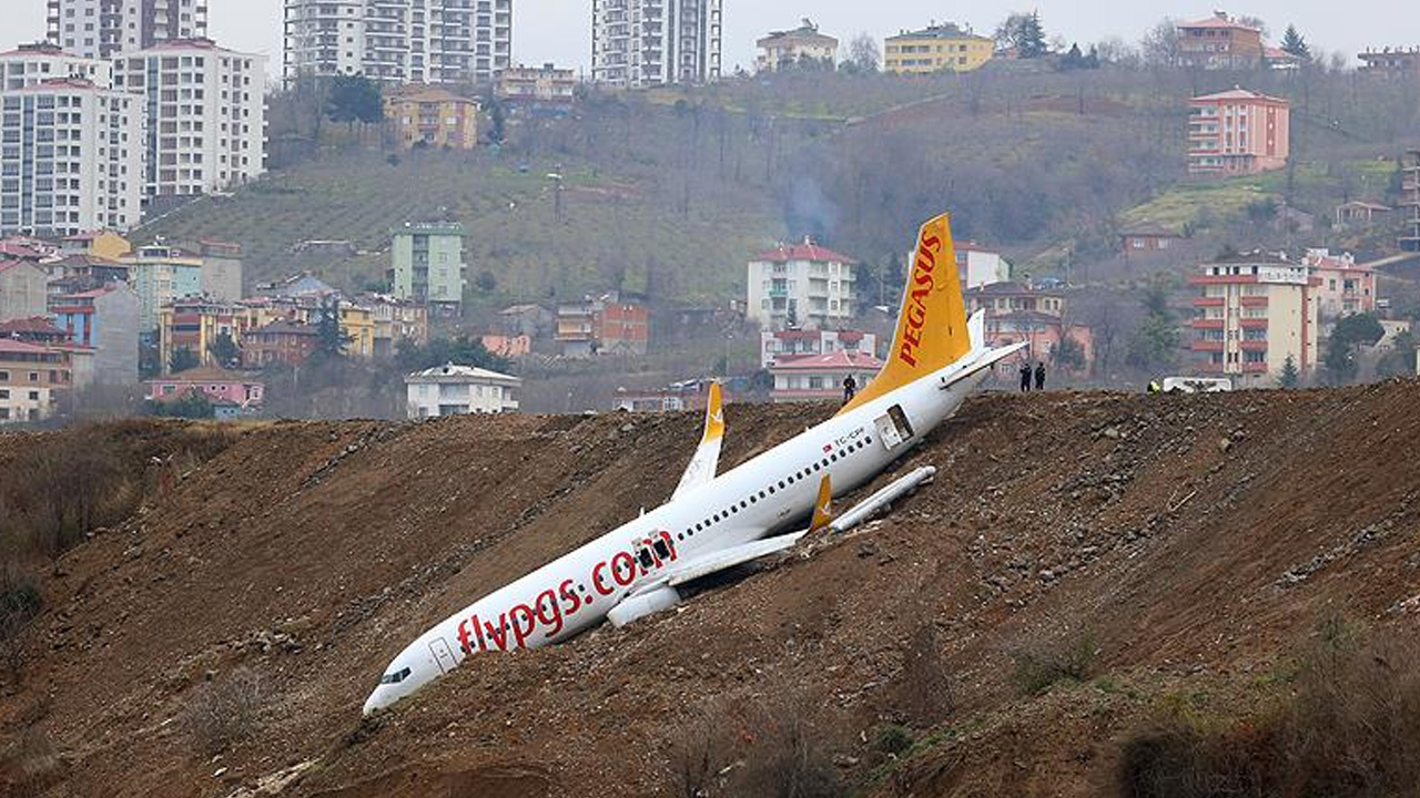 Trabzon'da pistten çıkan uçağın pilotlarının yargılandığı dava düştü