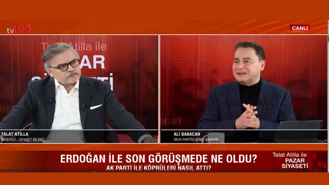 DEVA Partisi Genel Başkanı Ali Babacan: Sayın Erdoğan ile görüştüm ayrılacağımı Türkiye’de ilk duyan o oldu