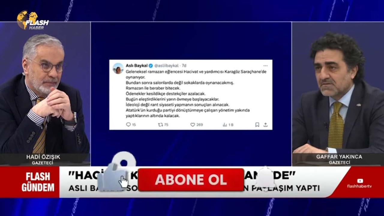 Aslı Baykal CHP'yi fena topa tuttu! Hacivat – Karagöz benzetmesi olay…
