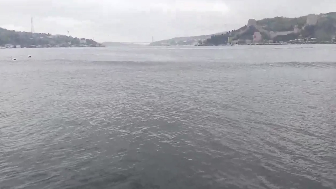 İstanbul depremi sonrasında İstanbul Boğazı'nda çekilen görüntü