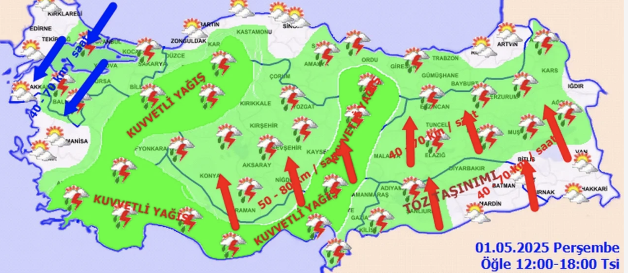 Dışarı çıkmadan bir kez daha düşünün! 28 ile sarı kodlu uyarı