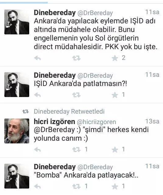 ankara patlamasi twitleri drbereday