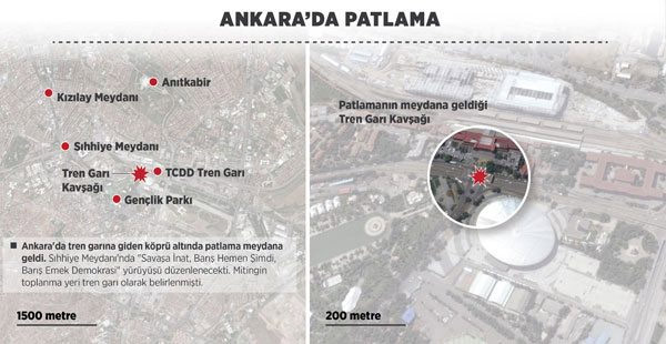Ankara'da mitingde patlama! Onlarca ölü ve yaralı var! - Resim: 3