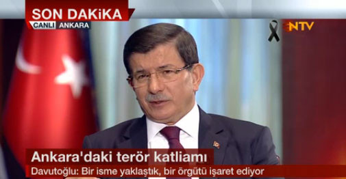 Başbakan Ahmet Davutoğlu Ankara saldırı hangi örgütün işi sorusuna yanıt verdi.