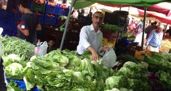 hdp izmir milletvekili adayı ferzende deniz pazarda yeşillik satarak geçimini sağlıyor