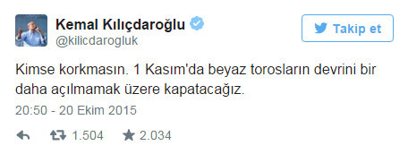 Kılıçdaroğlu'ndan 'beyaz Toros' tweeti! - Resim: 0